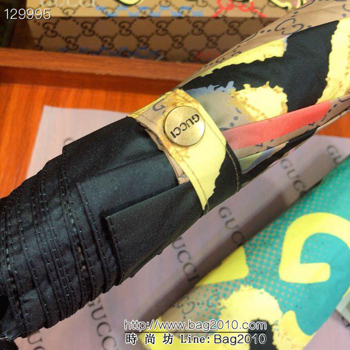 GUCCI古馳 原單品質 強烈推薦時尚單品 抽象字母 驚豔款 亞太專櫃最新款 全自動UV晴雨傘  sll1012